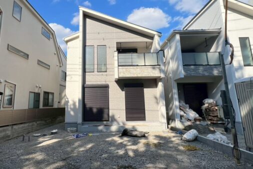 新築　浜須賀1号棟　1階リビング南道路の4LDK